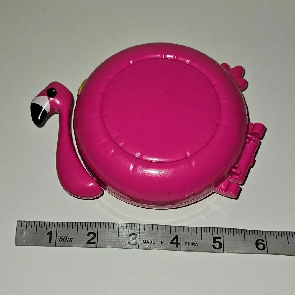 Polly Pocket Flamingo Floatie Compact Lila Doll Mattel 2017